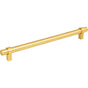 Jeffrey Alexander - 224 mm Center-to-Center Brushed Gold Key Grande Cabinet Bar Pull - Brushed Gold