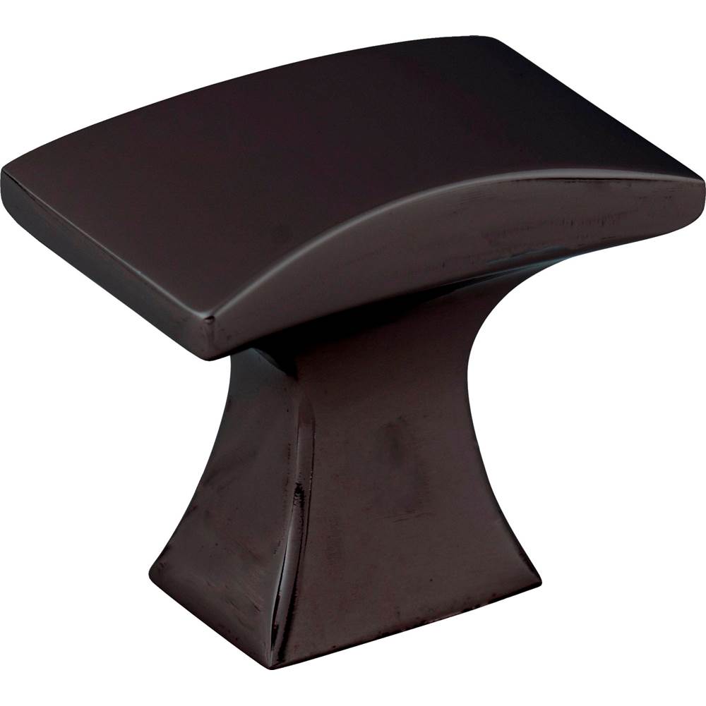 Jeffrey Alexander - 1-1/4'' Overall Length Matte Black Flared Philip Cabinet Knob - Matte Black