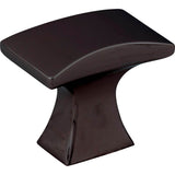 Jeffrey Alexander - 1-1/4'' Overall Length Matte Black Flared Philip Cabinet Knob - Matte Black