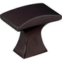 Jeffrey Alexander - 1-1/4'' Overall Length Matte Black Flared Philip Cabinet Knob - Matte Black