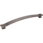 Jeffrey Alexander - 12'' Center-to-Center Brushed Pewter Square Delmar Appliance Handle - Brushed Pewter