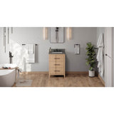 Jeffrey Alexander - Katara 24'' Single Bathroom Vanity Set - Natural Oak