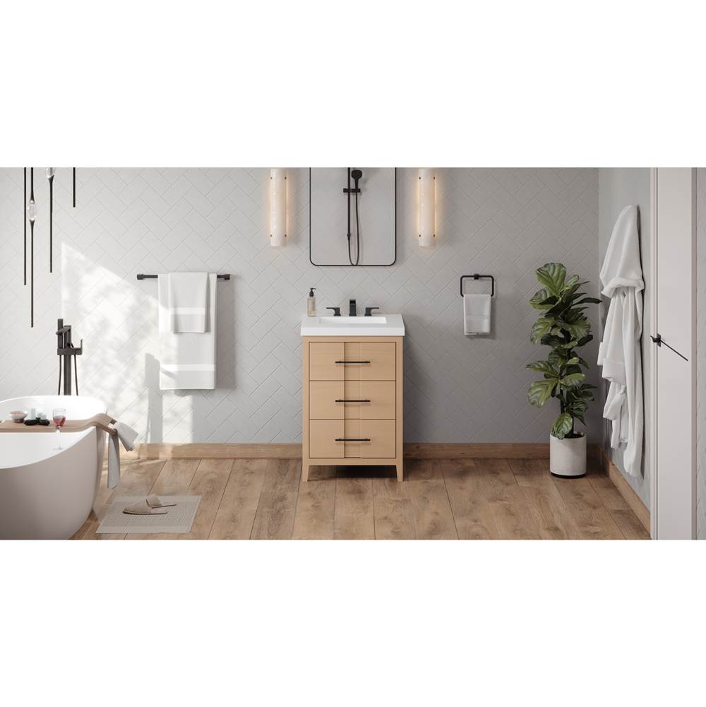 Jeffrey Alexander - Katara 24'' Single Bathroom Vanity Set - Natural Oak