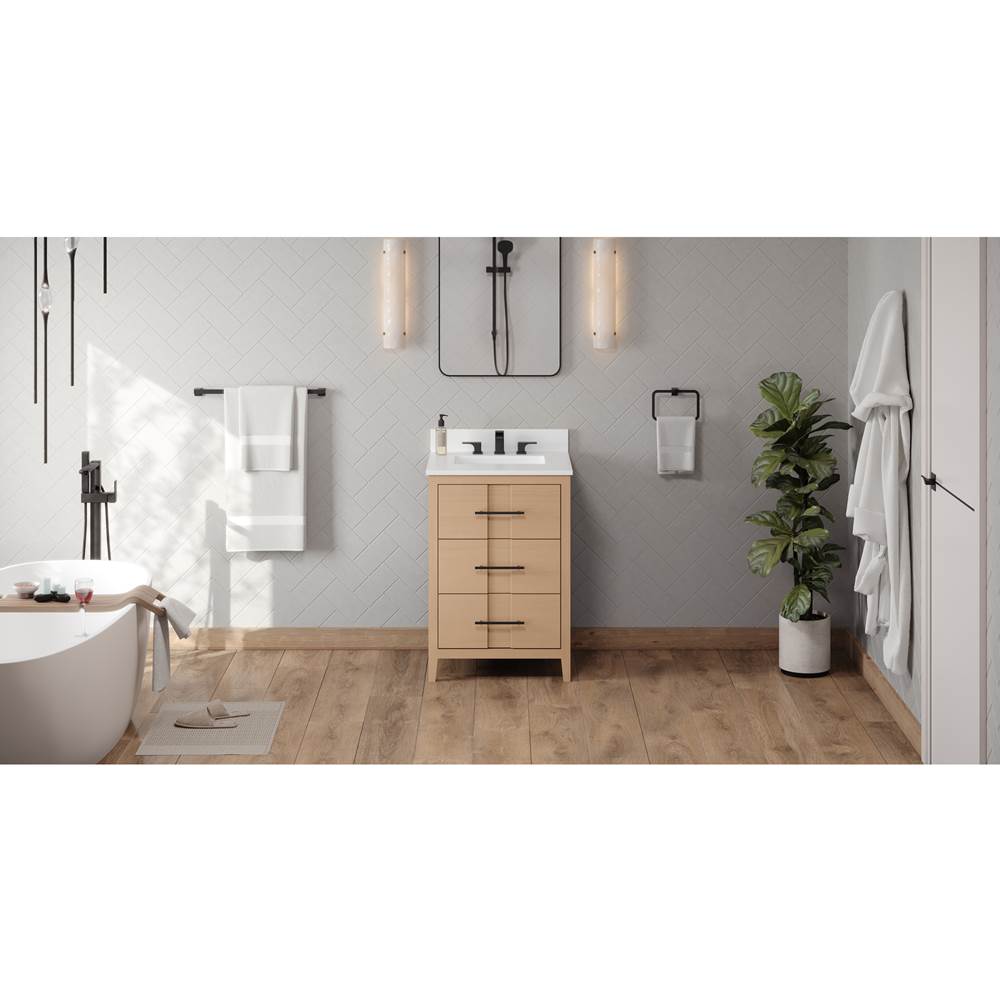 Jeffrey Alexander - Katara 24'' Single Bathroom Vanity Set - Natural Oak