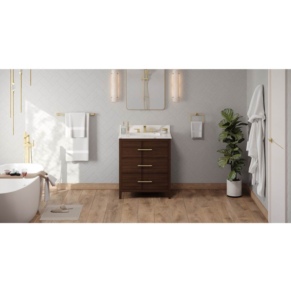 Jeffrey Alexander - Katara 30'' Single Bathroom Vanity Set - Dark Walnut