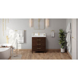 Jeffrey Alexander - Katara 30'' Single Bathroom Vanity Set - Dark Walnut