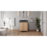 Jeffrey Alexander - Katara 30'' Single Bathroom Vanity Set - Natural Oak