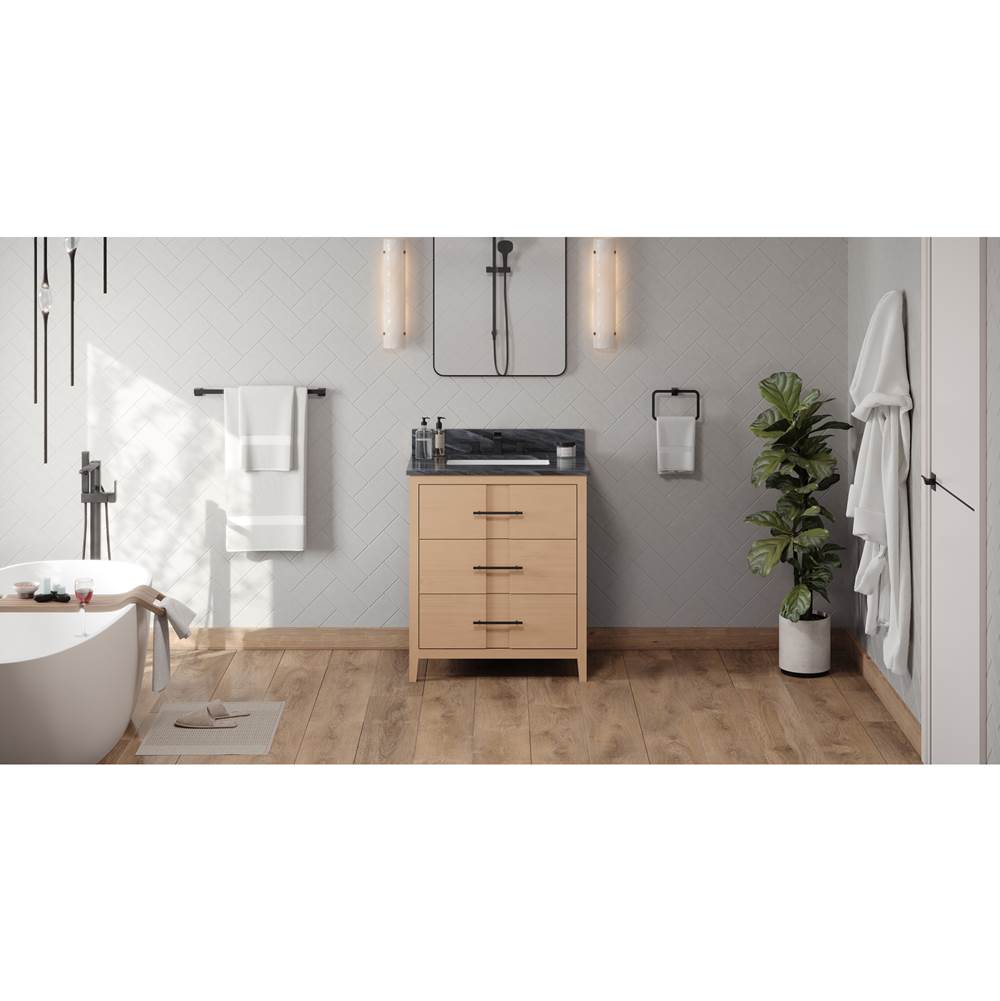 Jeffrey Alexander - Katara 30'' Single Bathroom Vanity Set - Natural Oak