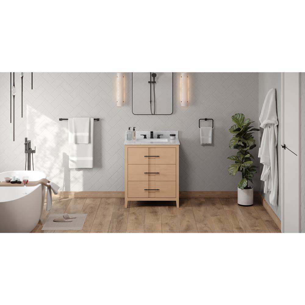 Jeffrey Alexander - Katara 30'' Single Bathroom Vanity Set - Natural Oak