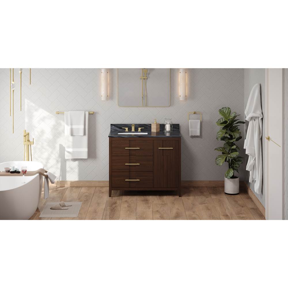 Jeffrey Alexander - Katara 42'' Single Bathroom Vanity Set - Dark Walnut