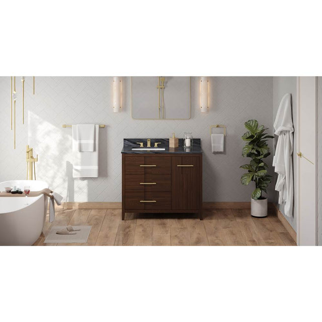 Jeffrey Alexander - Katara 42'' Single Bathroom Vanity Set - Dark Walnut