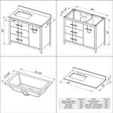 Katara 42'' Single Bathroom Vanity Set