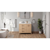 Jeffrey Alexander - Katara 42'' Single Bathroom Vanity Set - Natural Oak