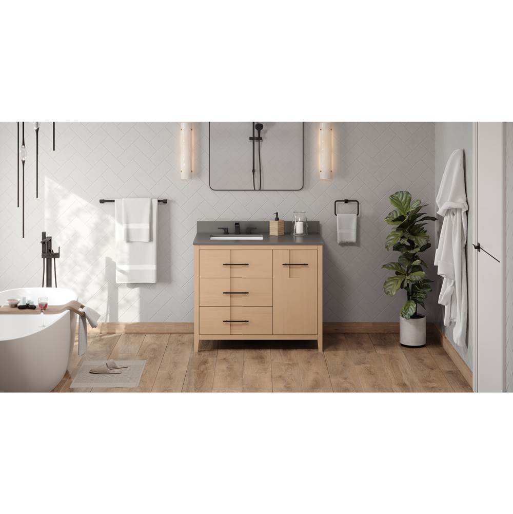 Jeffrey Alexander - Katara 42'' Single Bathroom Vanity Set - Natural Oak