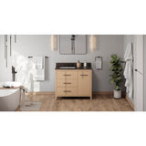 Jeffrey Alexander - Katara 42'' Single Bathroom Vanity Set - Natural Oak