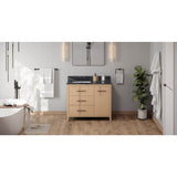 Jeffrey Alexander - Katara 42'' Single Bathroom Vanity Set - Natural Oak