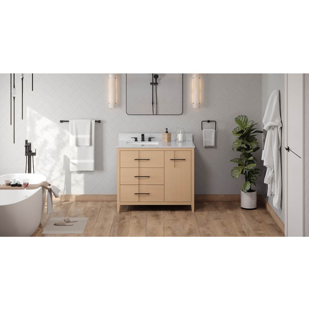 Jeffrey Alexander - Katara 42'' Single Bathroom Vanity Set - Natural Oak