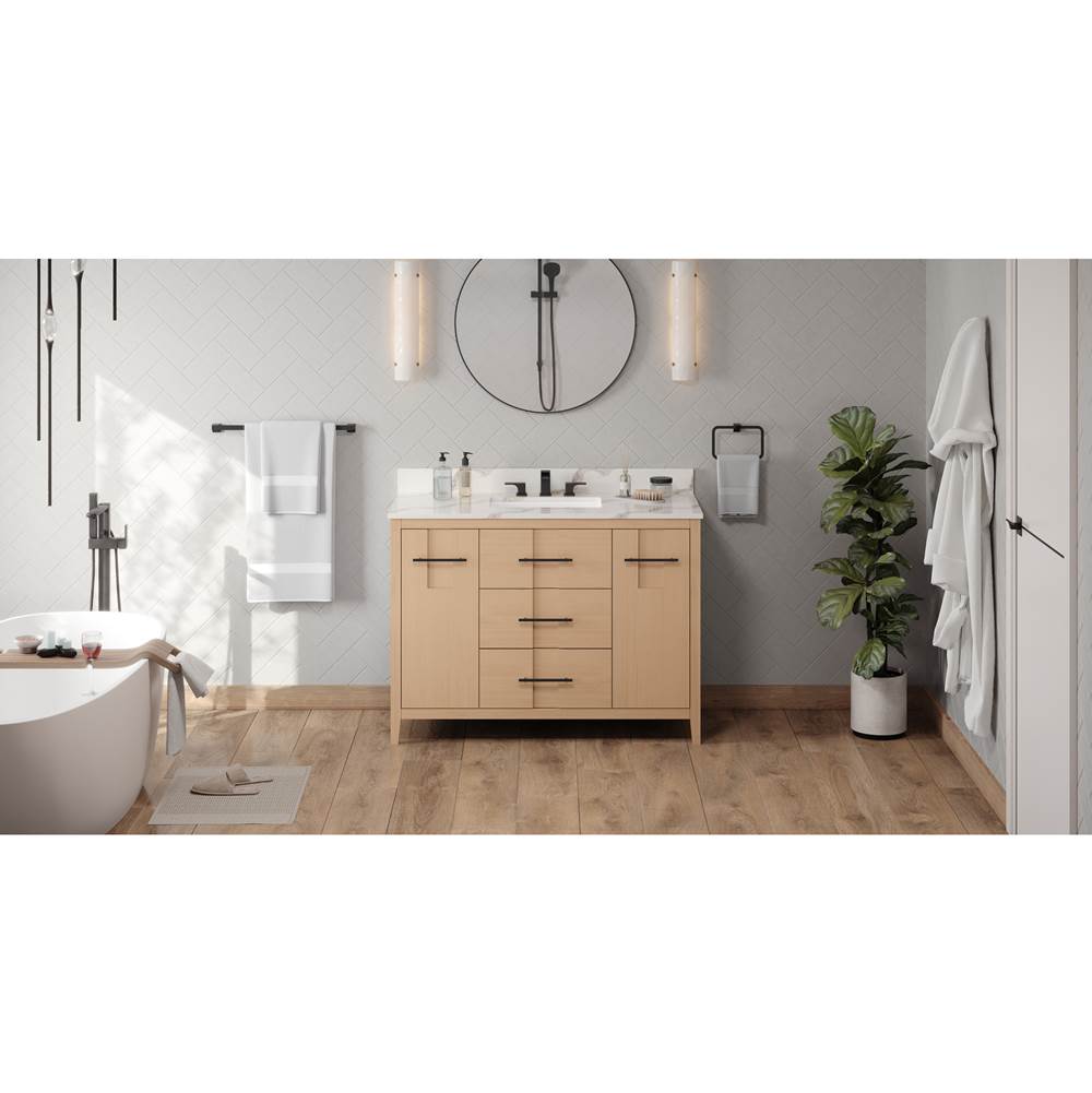 Jeffrey Alexander - Katara 48'' Single Bathroom Vanity Set - Natural Oak