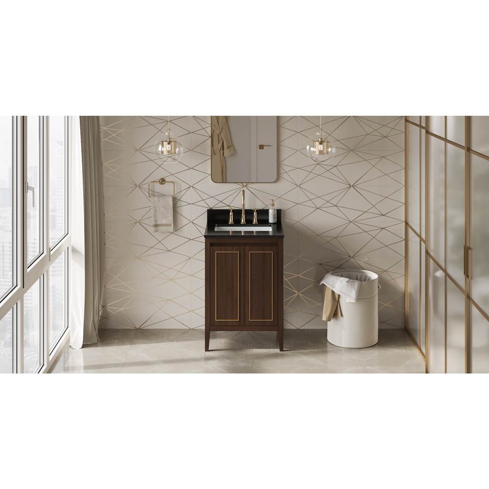 Jeffrey Alexander - Percival 24'' Single Bathroom Vanity Set - Dark Walnut
