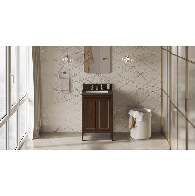 Jeffrey Alexander - Percival 24'' Single Bathroom Vanity Set - Dark Walnut