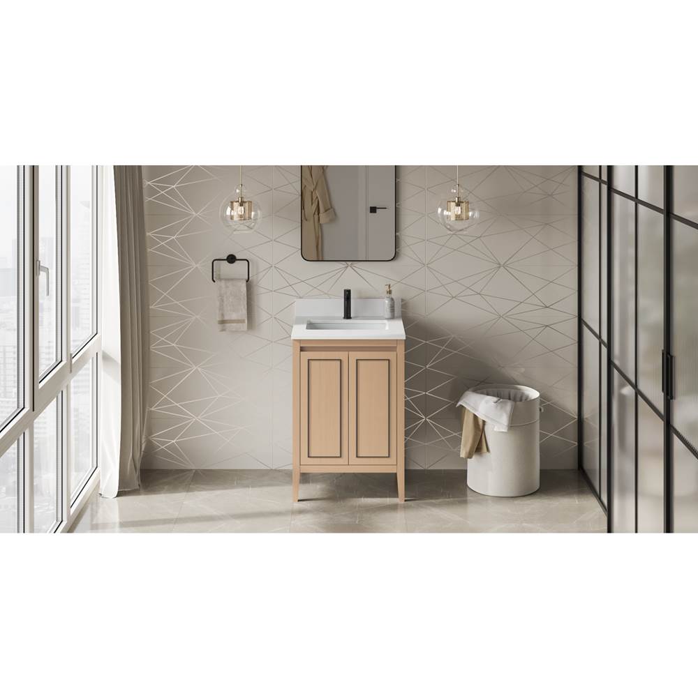 Jeffrey Alexander - Percival 24'' Single Bathroom Vanity Set - Natural Oak