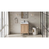 Jeffrey Alexander - Percival 24'' Single Bathroom Vanity Set - Natural Oak