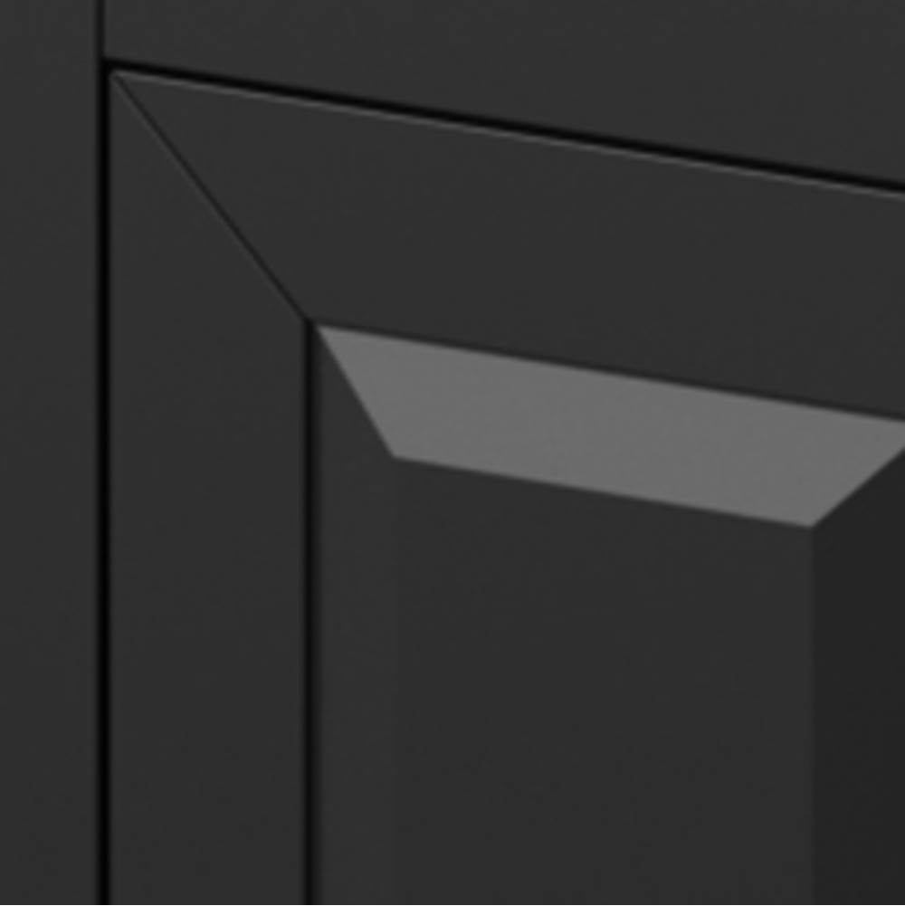 30'' Black Percival Vanity, White Quartz Vanity Top, Undermount Rectangle Bowl