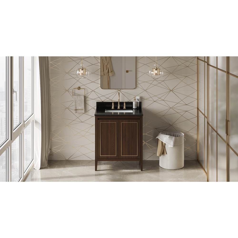 Jeffrey Alexander - Percival 30'' Single Bathroom Vanity Set - Dark Walnut