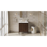 Jeffrey Alexander - Percival 30'' Single Bathroom Vanity Set - Dark Walnut
