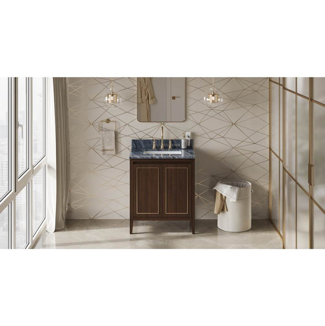 Jeffrey Alexander - Percival 30'' Single Bathroom Vanity Set - Dark Walnut