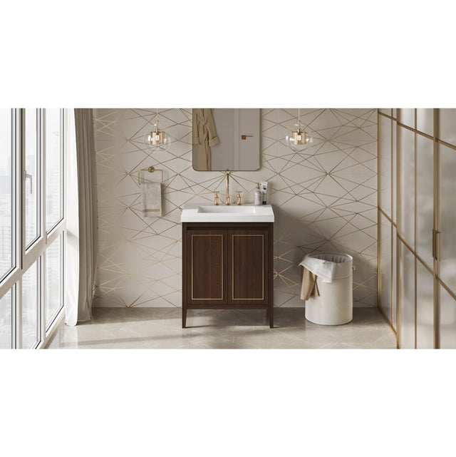 Jeffrey Alexander - Percival 30'' Single Bathroom Vanity Set - Dark Walnut