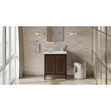 Jeffrey Alexander - Percival 30'' Single Bathroom Vanity Set - Dark Walnut