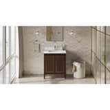 Jeffrey Alexander - Percival 30'' Single Bathroom Vanity Set - Dark Walnut