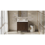 Jeffrey Alexander - Percival 36'' Single Bathroom Vanity Set - Dark Walnut