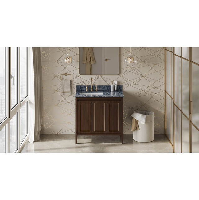 Jeffrey Alexander - Percival 36'' Single Bathroom Vanity Set - Dark Walnut
