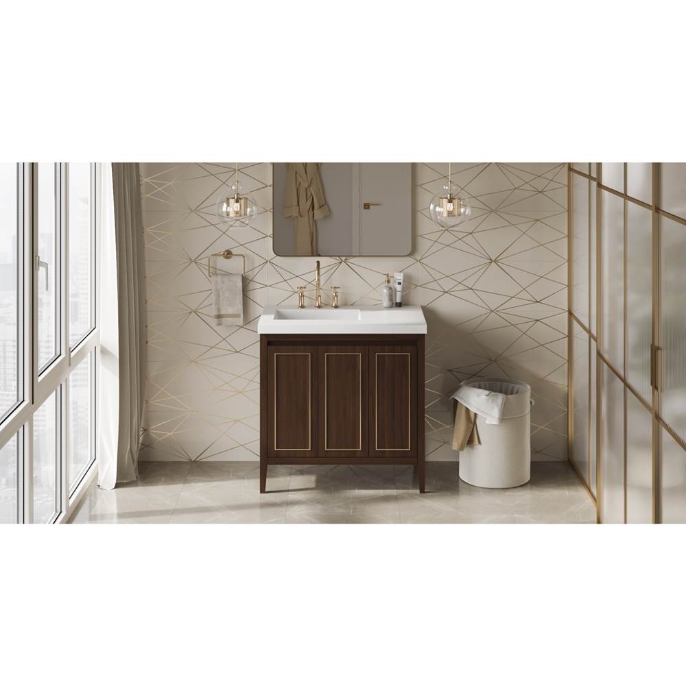 Jeffrey Alexander - Percival 36'' Single Bathroom Vanity Set - Dark Walnut