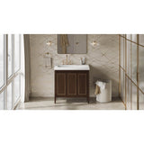 Jeffrey Alexander - Percival 36'' Single Bathroom Vanity Set - Dark Walnut