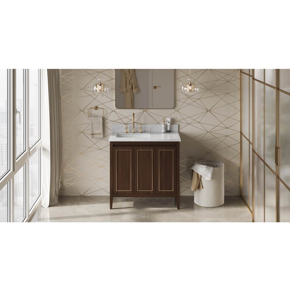 Jeffrey Alexander - Percival 36'' Single Bathroom Vanity Set - Dark Walnut