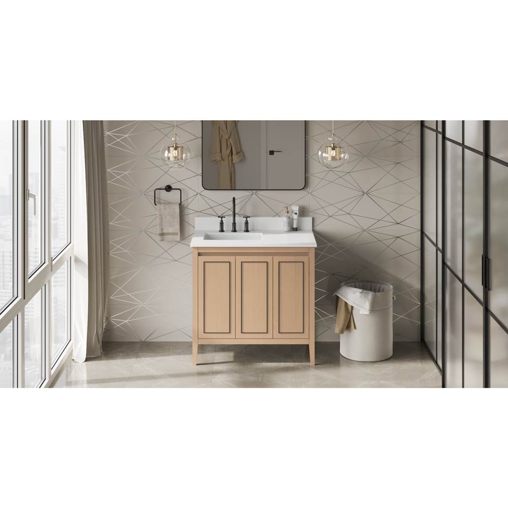 Jeffrey Alexander - Percival 36'' Single Bathroom Vanity Set - Natural Oak