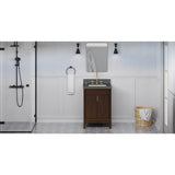 Jeffrey Alexander - Theodora 24'' Single Bathroom Vanity Set - Dark Walnut