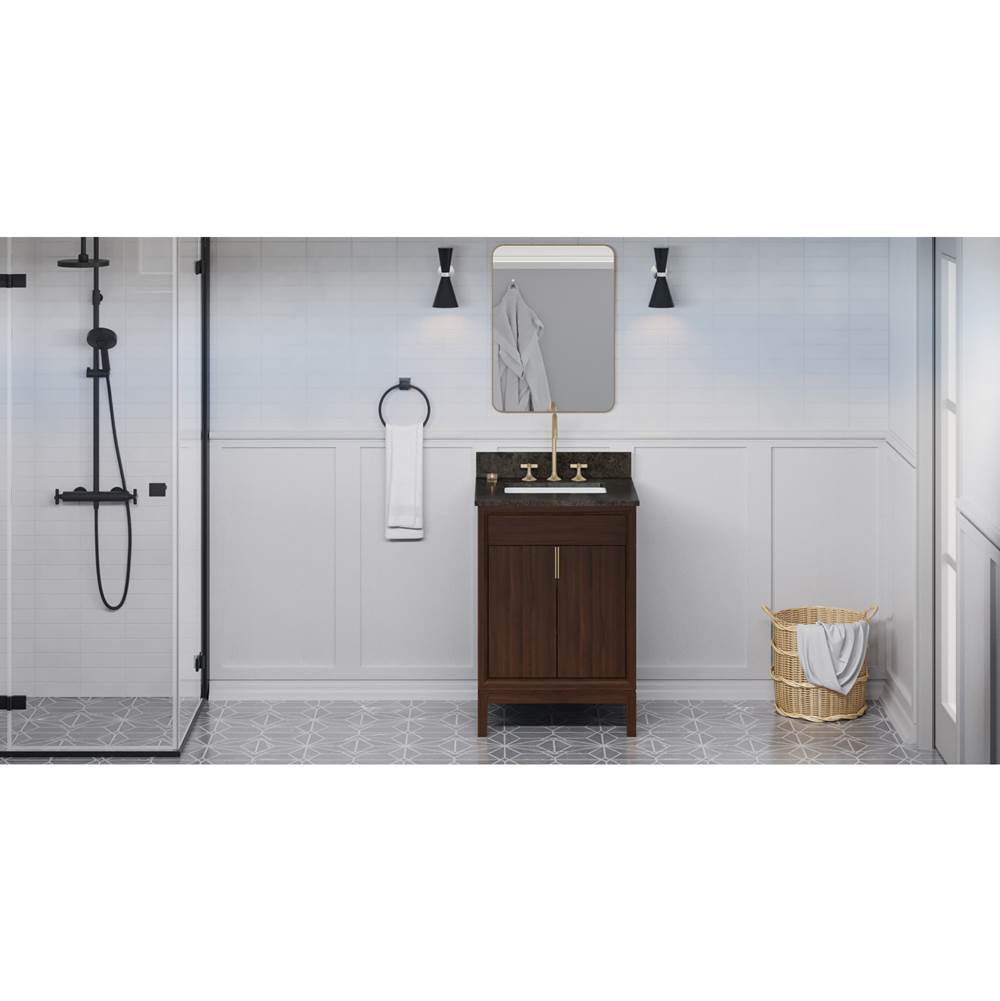 Jeffrey Alexander - Theodora 24'' Single Bathroom Vanity Set - Dark Walnut