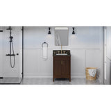 Jeffrey Alexander - Theodora 24'' Single Bathroom Vanity Set - Dark Walnut