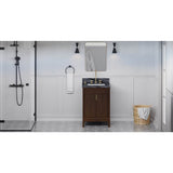 Jeffrey Alexander - Theodora 24'' Single Bathroom Vanity Set - Dark Walnut
