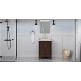 Jeffrey Alexander - Theodora 24'' Single Bathroom Vanity Set - Dark Walnut