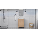 Jeffrey Alexander - Theodora 24'' Single Bathroom Vanity Set - Natural Oak