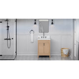 Jeffrey Alexander - Theodora 24'' Single Bathroom Vanity Set - Natural Oak