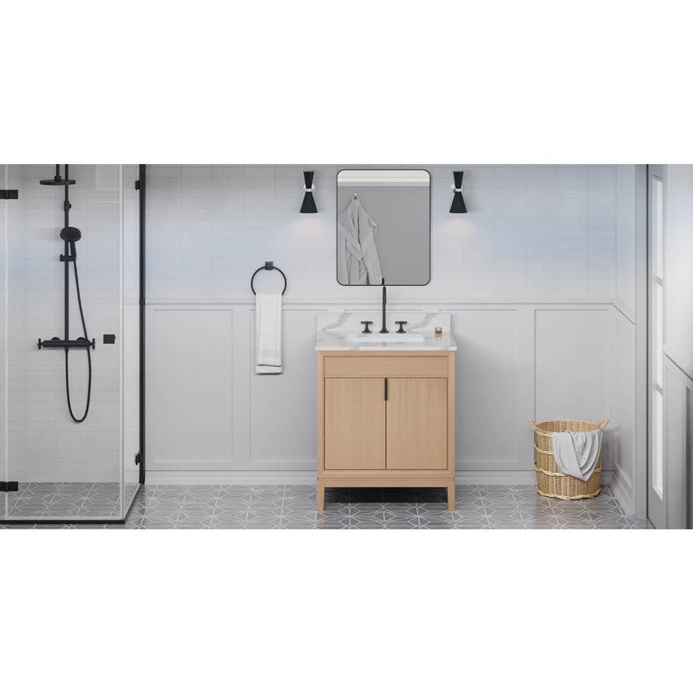 Jeffrey Alexander - Theodora 30'' Single Bathroom Vanity Set - Natural Oak