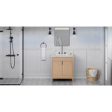 Jeffrey Alexander - Theodora 30'' Single Bathroom Vanity Set - Natural Oak