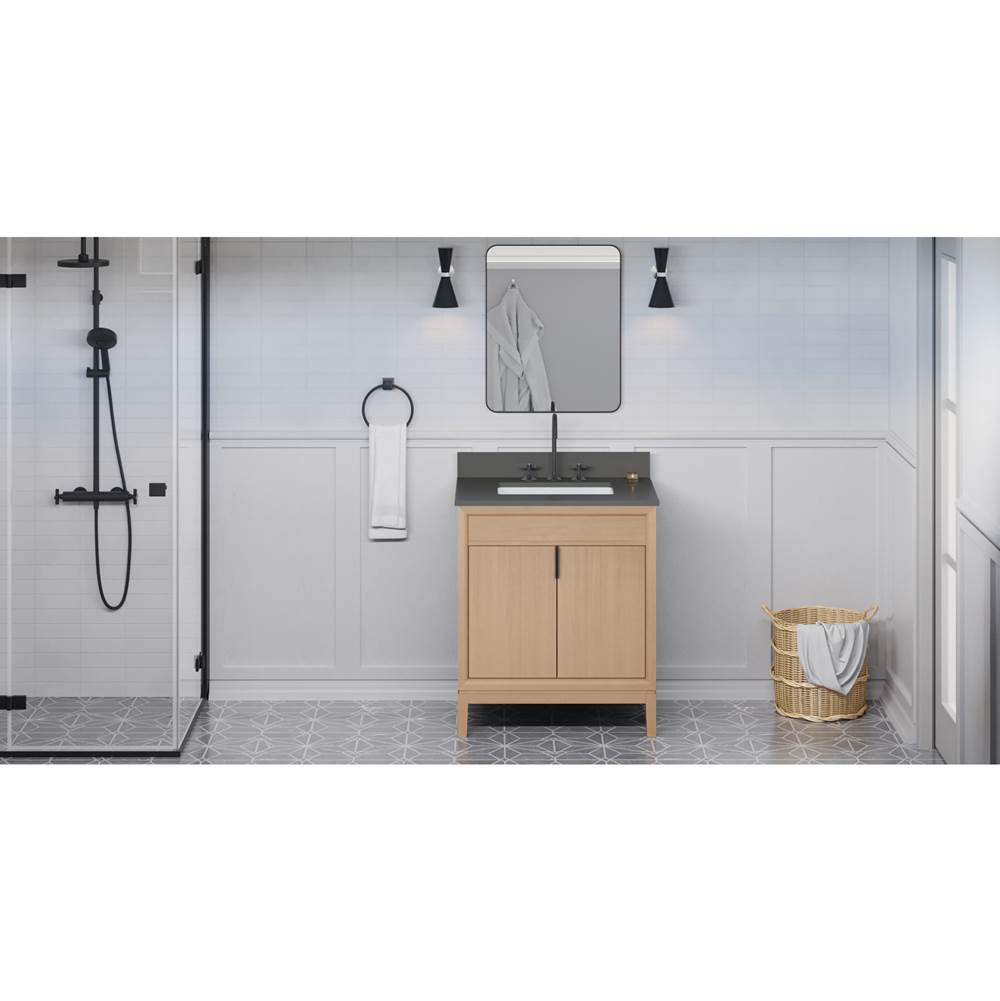 Jeffrey Alexander - Theodora 30'' Single Bathroom Vanity Set - Natural Oak