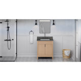 Jeffrey Alexander - Theodora 30'' Single Bathroom Vanity Set - Natural Oak